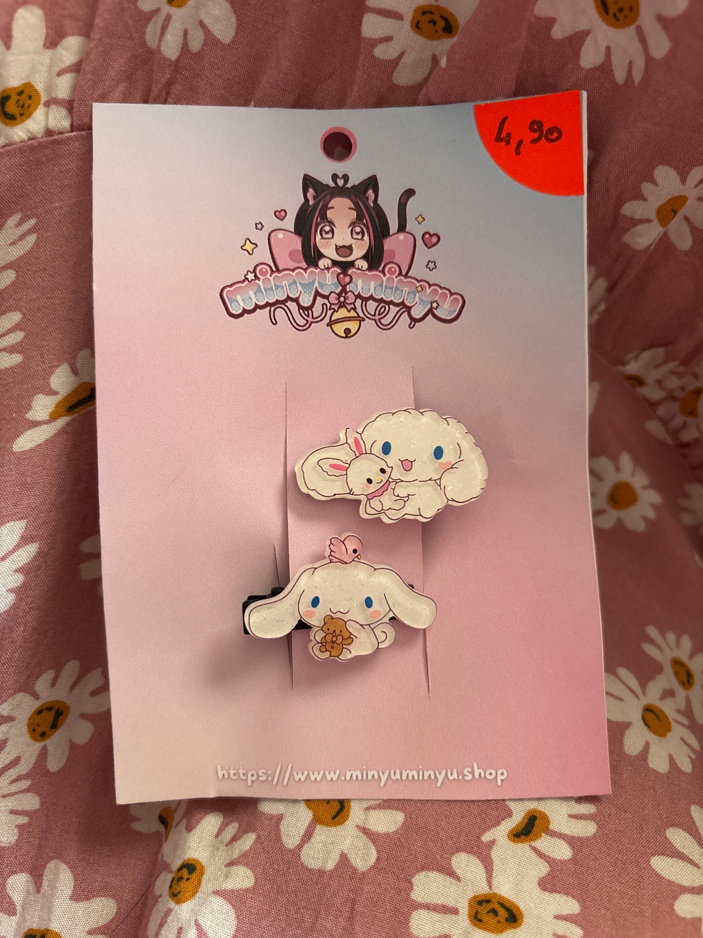 🌙 Pinces à cheveux Cinnamoroll – Lot de 2