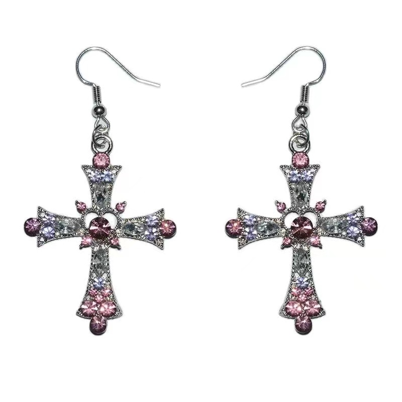 ✝️ Boucles d’Oreilles "Cross Your Heart"