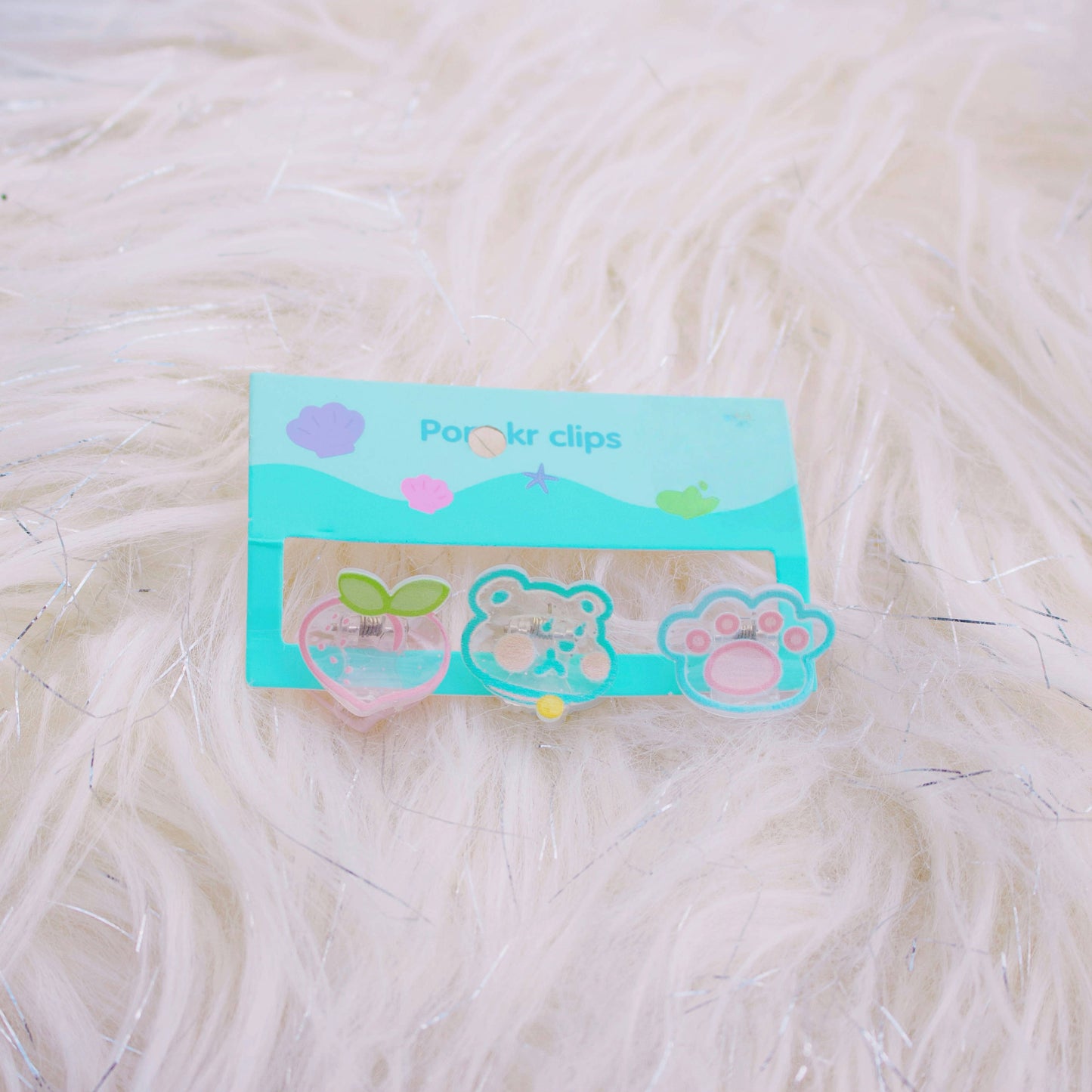 🧸 Lot de 3 Mini Pinces à Cheveux Kawaii