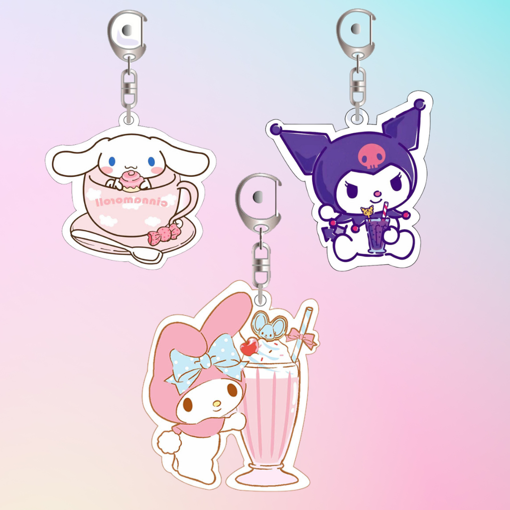 🔑 Porte-clés Acrylique Sanrio