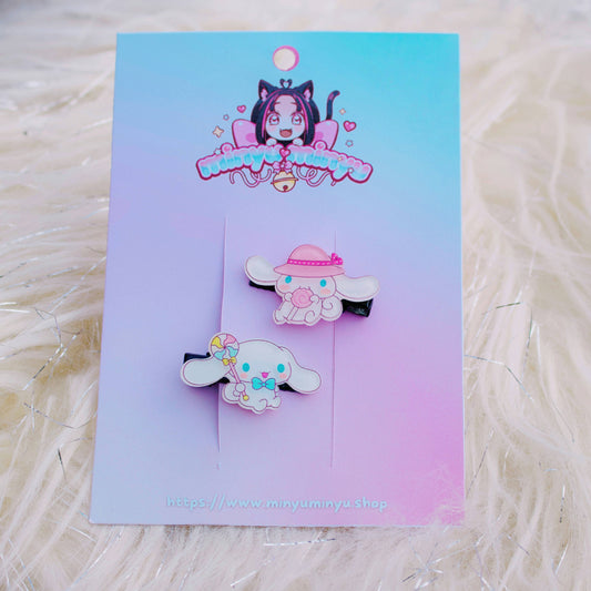 🌙 Pinces à cheveux Cinnamoroll – Lot de 2