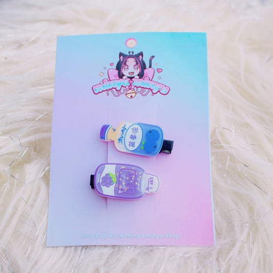 Lot de 2 Barrettes Boisson Mignonne ☕️ - Style Coréen Kawaii
