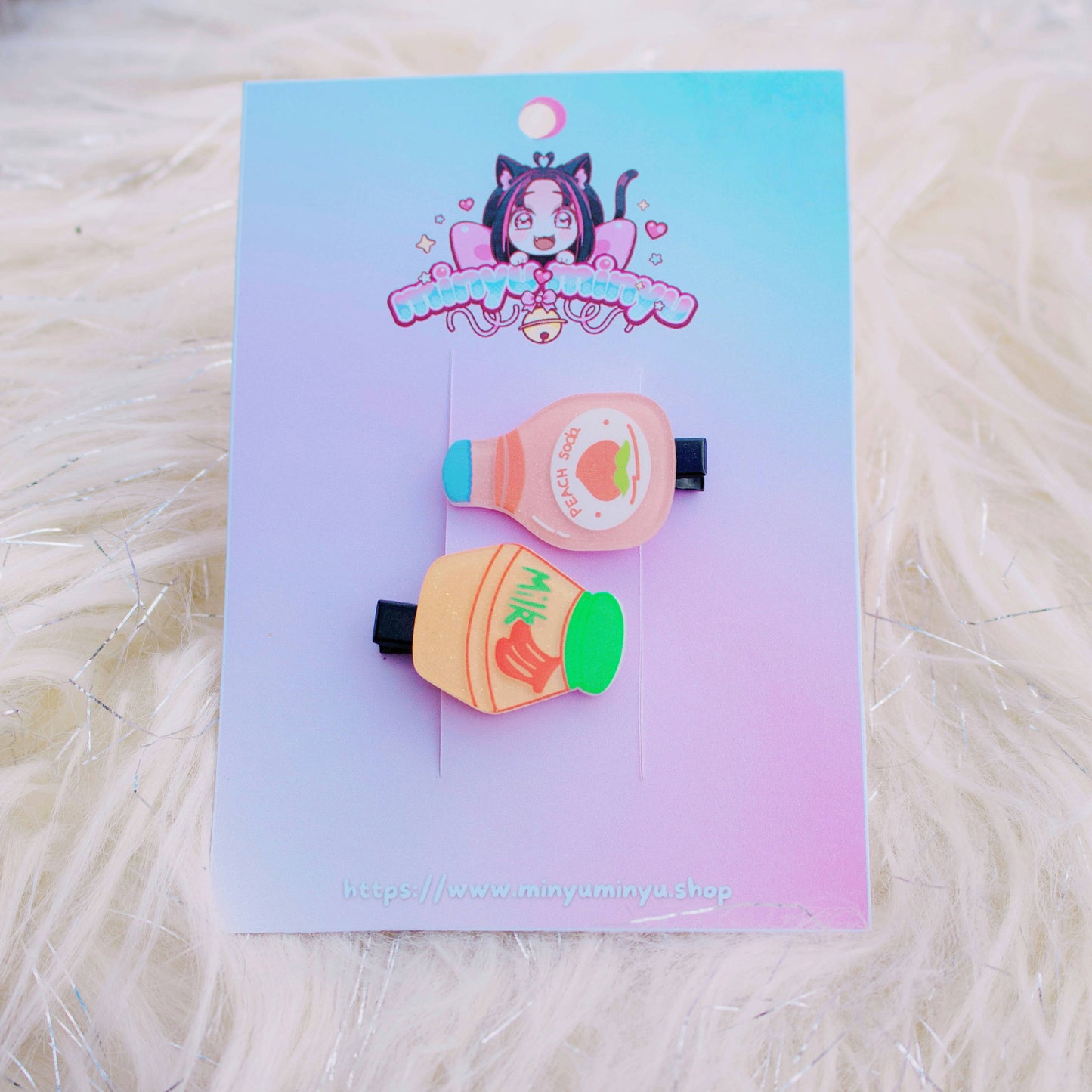 Lot de 2 Barrettes Boisson Mignonne ☕️ - Style Coréen Kawaii