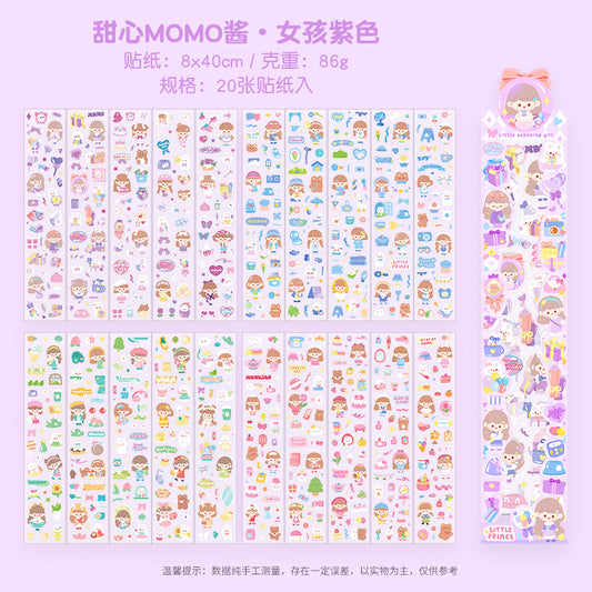 🧸 Stickers PVC - Set Momo et Oursons